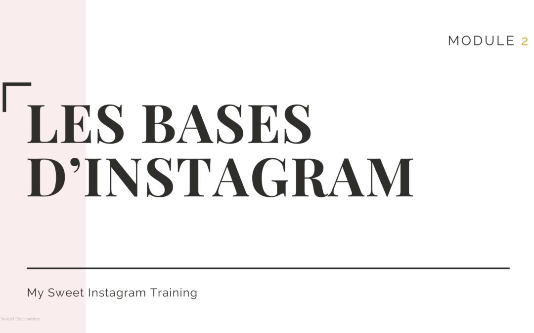 Module 2 : les bases d’Instagram